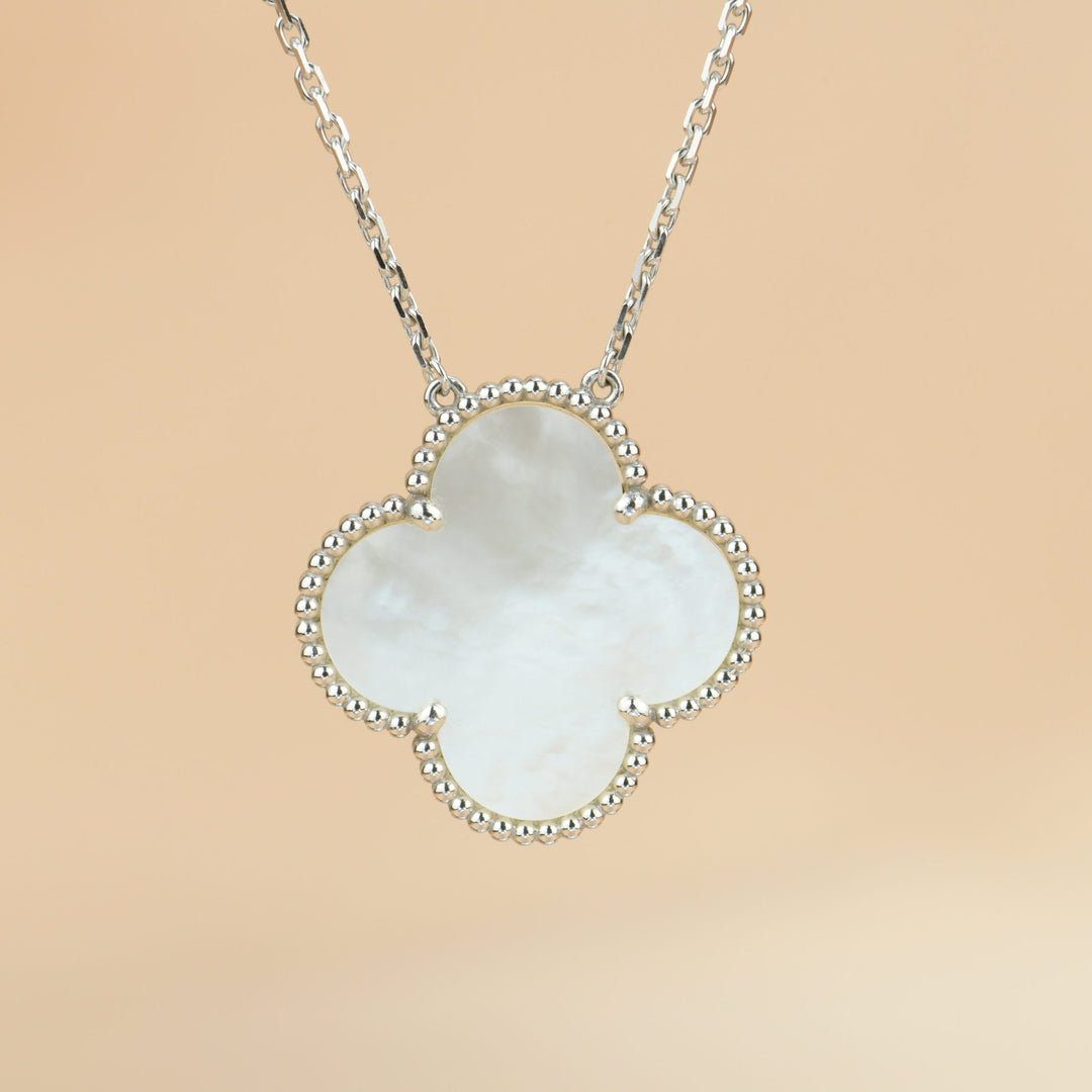 Van Cleef & Arpels Mother of Pearl Magic Alhambra Pendant Necklace