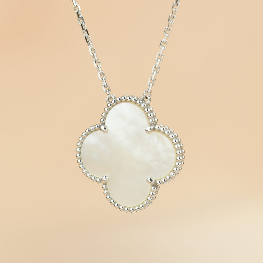 Van Cleef & Arpels Mother of Pearl Magic Alhambra Pendant Necklace