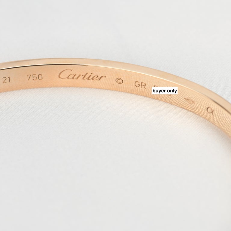 Cartier Love Rose Gold Bracelet