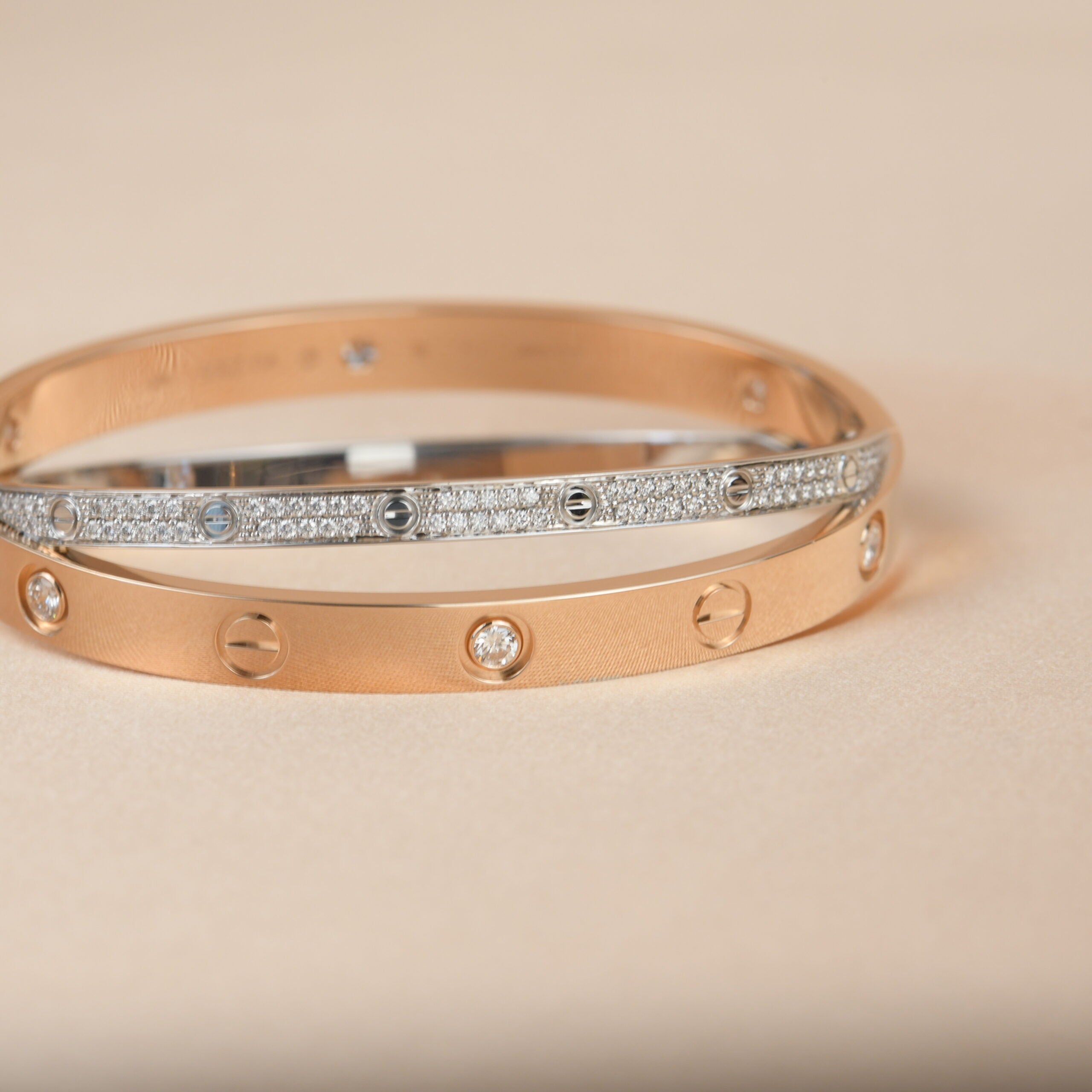 Cartier-Love-Circle-2P-Diamond-Bracelet-K18PG-750PG-Rose-Gold –  dct-ep_vintage luxury Store