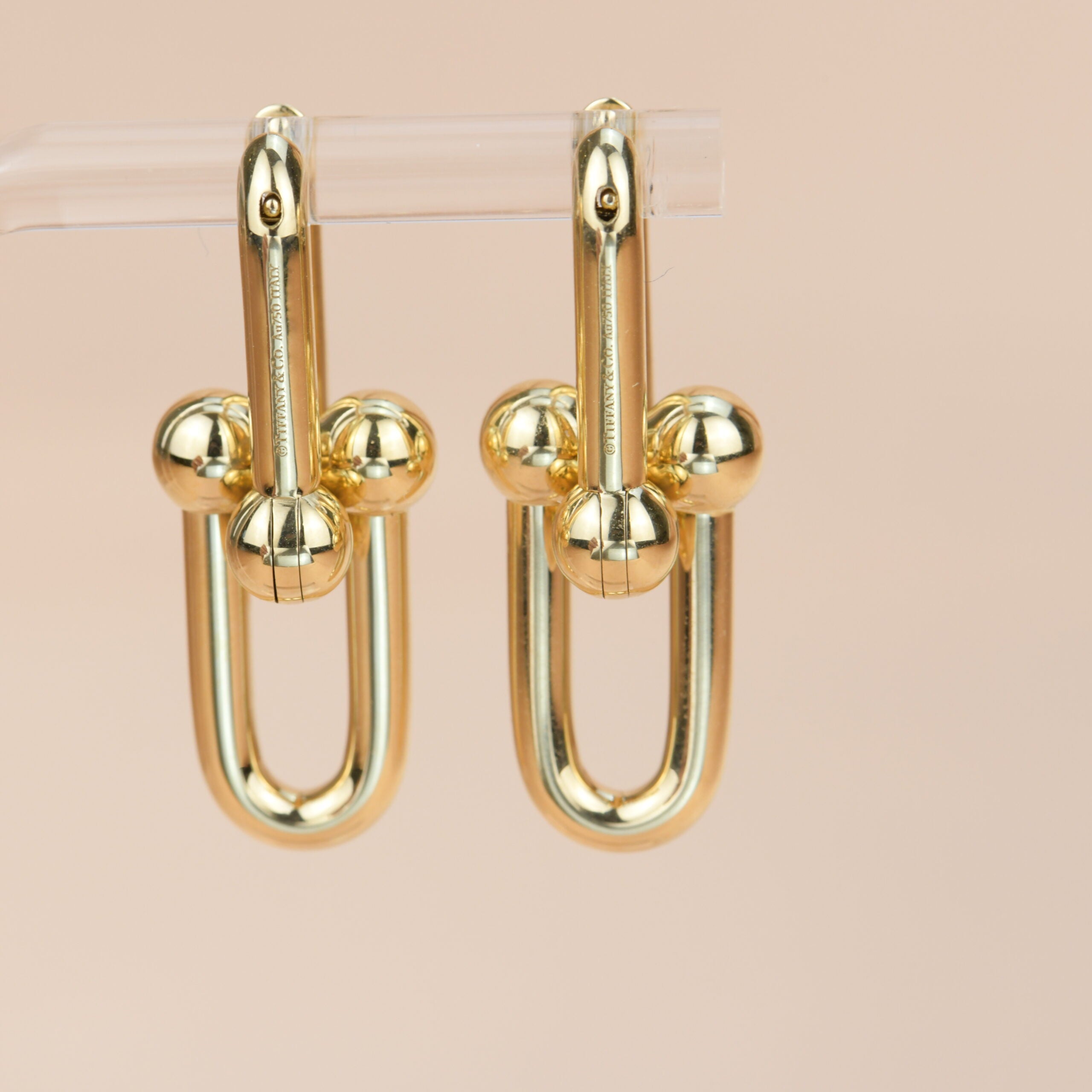 Tiffany link deals earrings gold