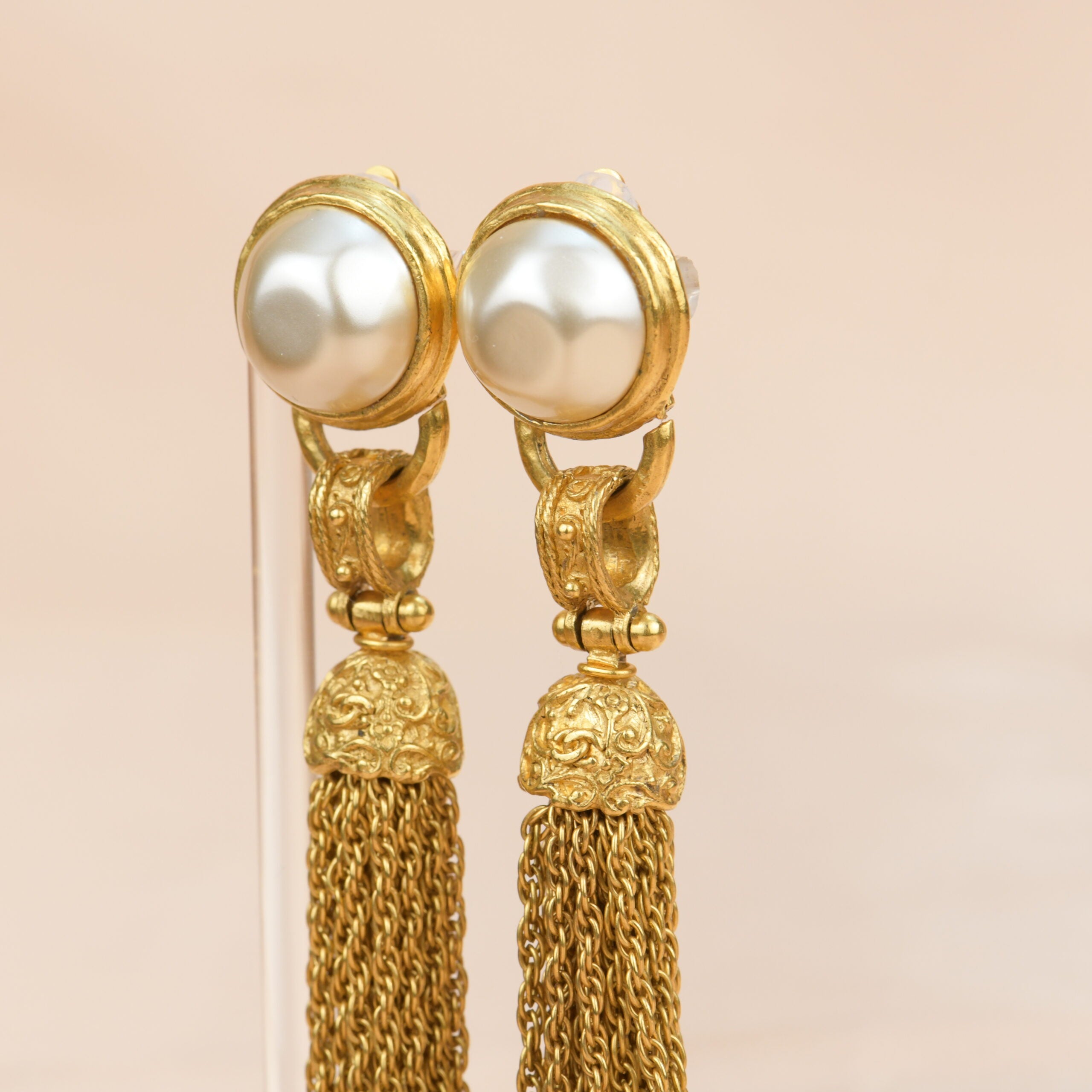 Chanel on sale tassel earrings