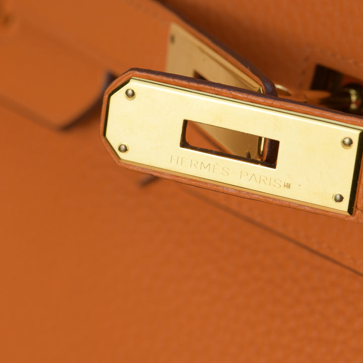 Hermès Orange H Togo Leather Birkin 35cm with Gold Hardware