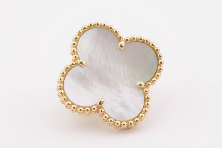 Van Cleef &amp; Arpels Magic Alhambra Mother Of Pearl Gold Earrings