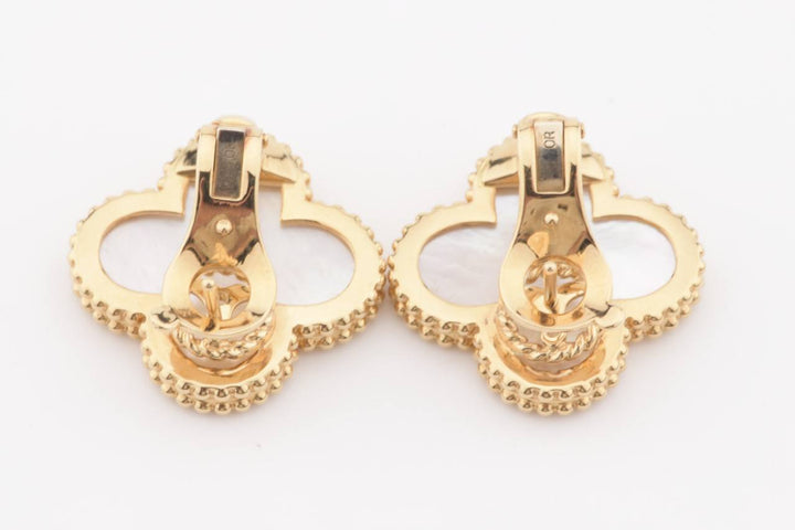 Van Cleef &amp; Arpels Magic Alhambra Mother Of Pearl Gold Earrings