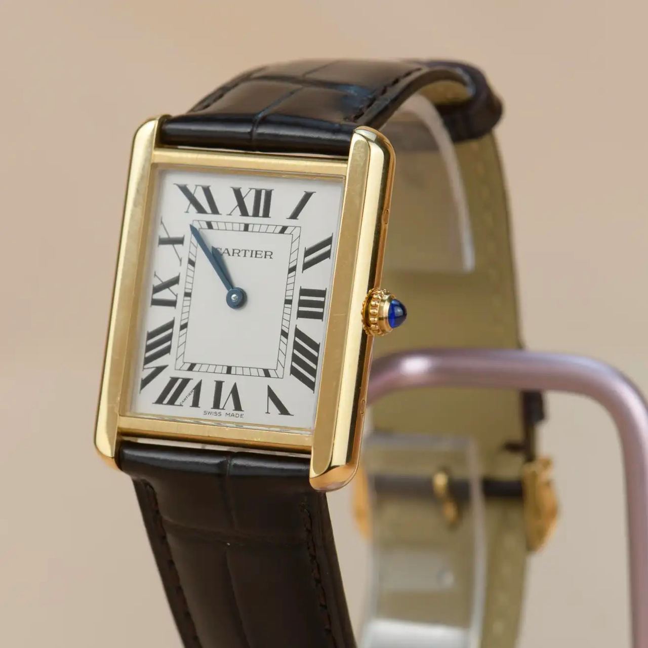 Cartier Tank Solo 18k Yellow Gold Watch W1018755 Dandelion Antiques