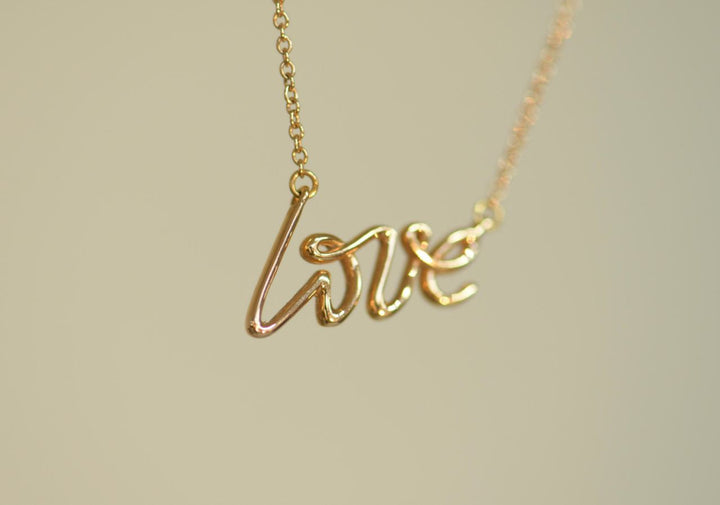 Tiffany &amp; Co. 18 Karat Rose Gold Paloma's Graffiti Love Pendant Necklace