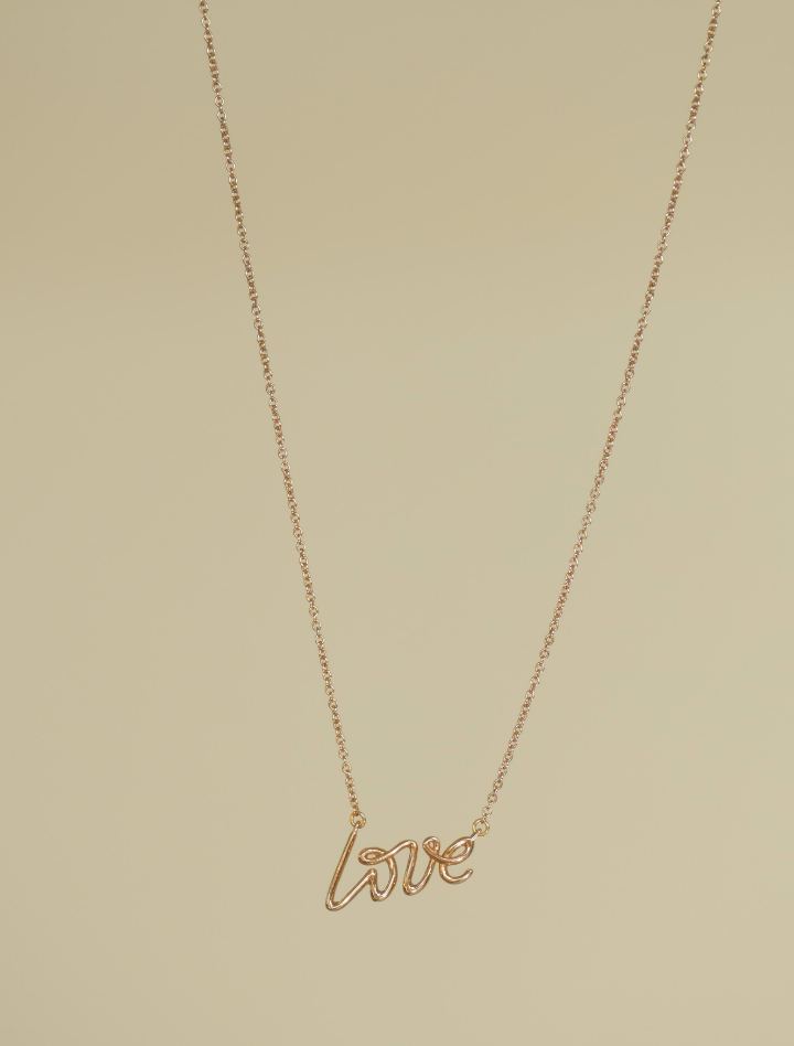 Tiffany &amp; Co. 18 Karat Rose Gold Paloma's Graffiti Love Pendant Necklace