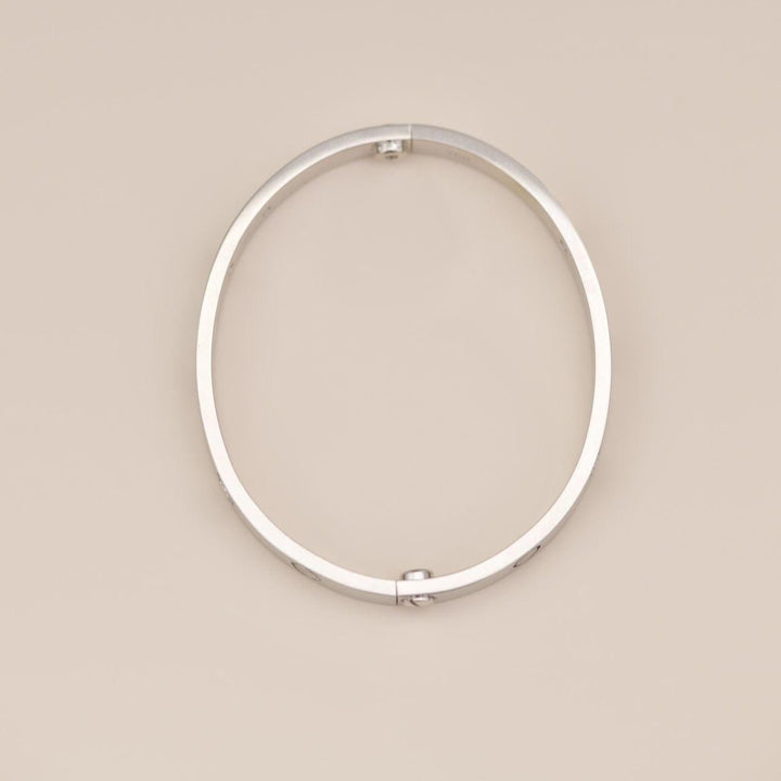 Cartier White Gold 4 Diamond Love Bracelet