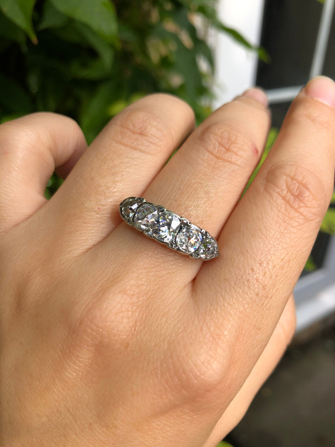 Victorian Five-Stone Antique Diamond Ring
