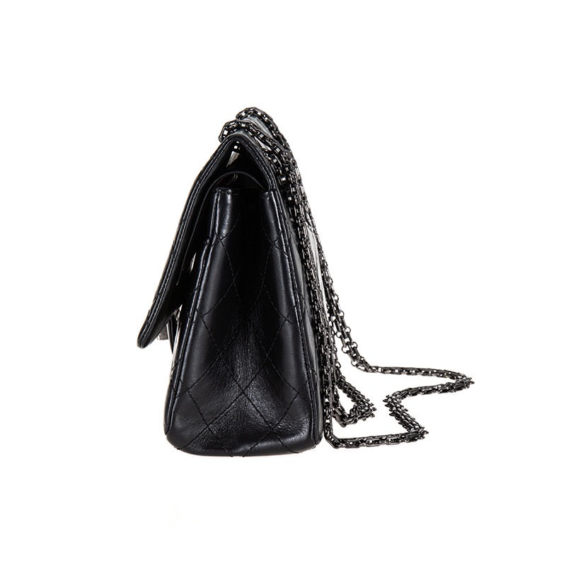 Chanel 2.55 Reissue Maxi Aged Calfskin Black Handbag – Dandelion