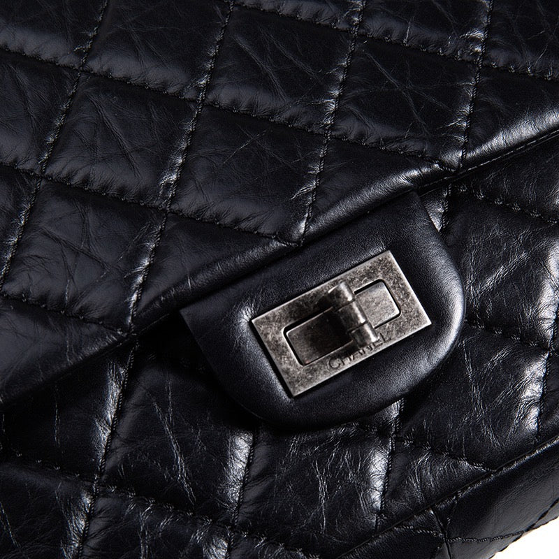 CHANEL Paris-Hamburg Charms Classic Double Flap Bag Quilted Wool