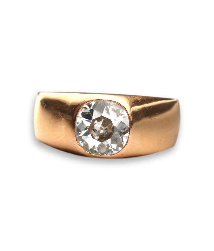 Victorian Yellow Gold and Old Mine Cut Diamond Ring - SOLD