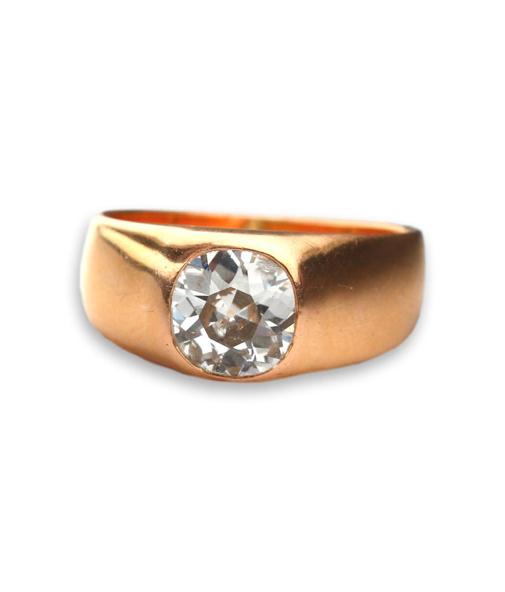 Victorian Yellow Gold and Old Mine Cut Diamond Ring - SOLD