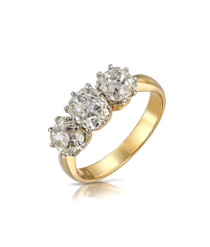 Three-Stone Diamond Engagement Ring - SOLD