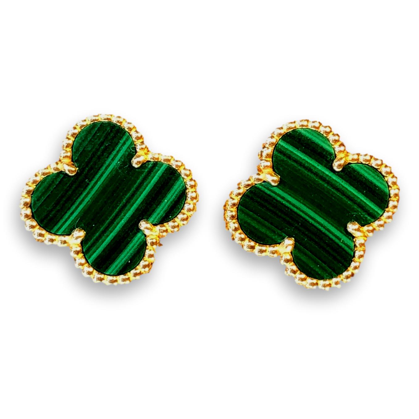 Van cleef deals earrings green