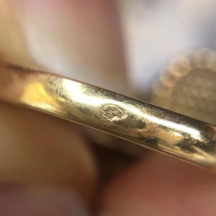 Van Cleef & Arpels Alhambra Onyx Diamond 18K Gold Ring-SOLD