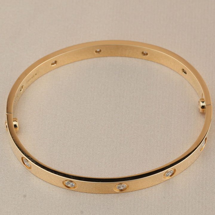 Cartier Love 10 Diamond Yellow Gold Bracelet