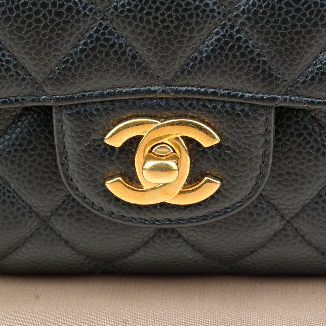 Chanel Timeless Classic Medium Double Flap Bag In Black Quilted Suede With  24K Gold-Plated Hardware And Mademoiselle Chain