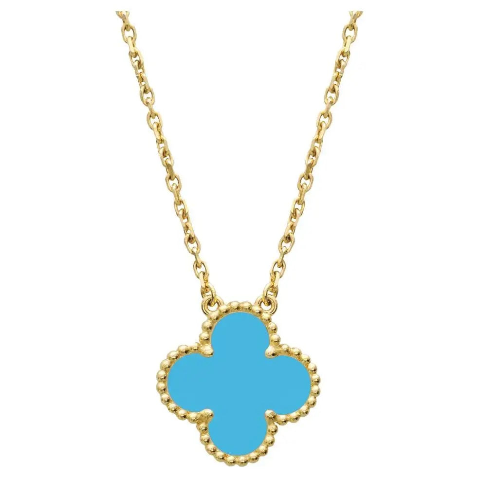 Pre-owned VCA Turquoise Necklace