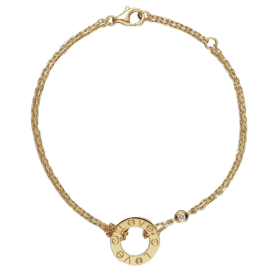 Cartier Love Yellow Gold Diamond Bracelet