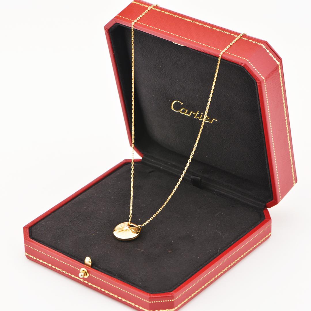 Cartier Amulette de Cartier 18K Gold Diamond Necklace