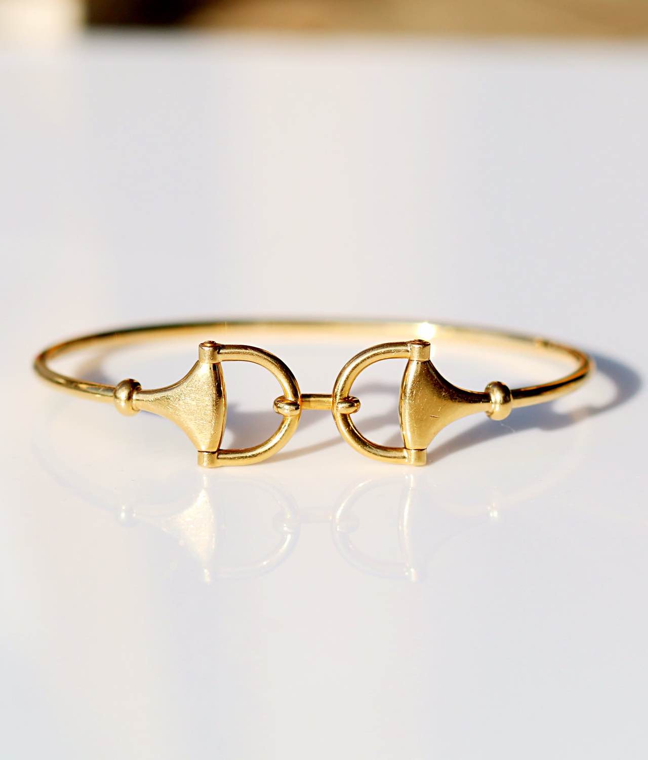 Gucci Horsebit bracelet yellow gold big size - YBA133292002018