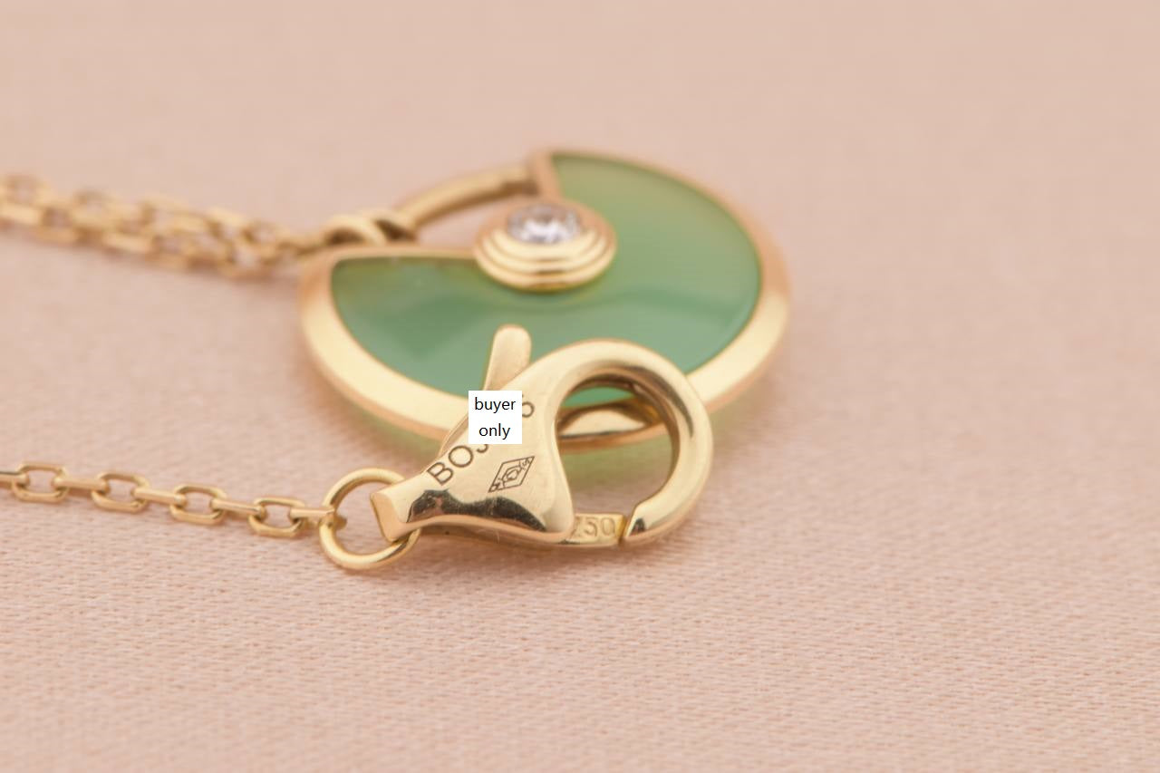 Cartier green necklace best sale