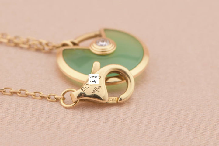 Cartier Amulette de Cartier with Green Chalcedony Pendant