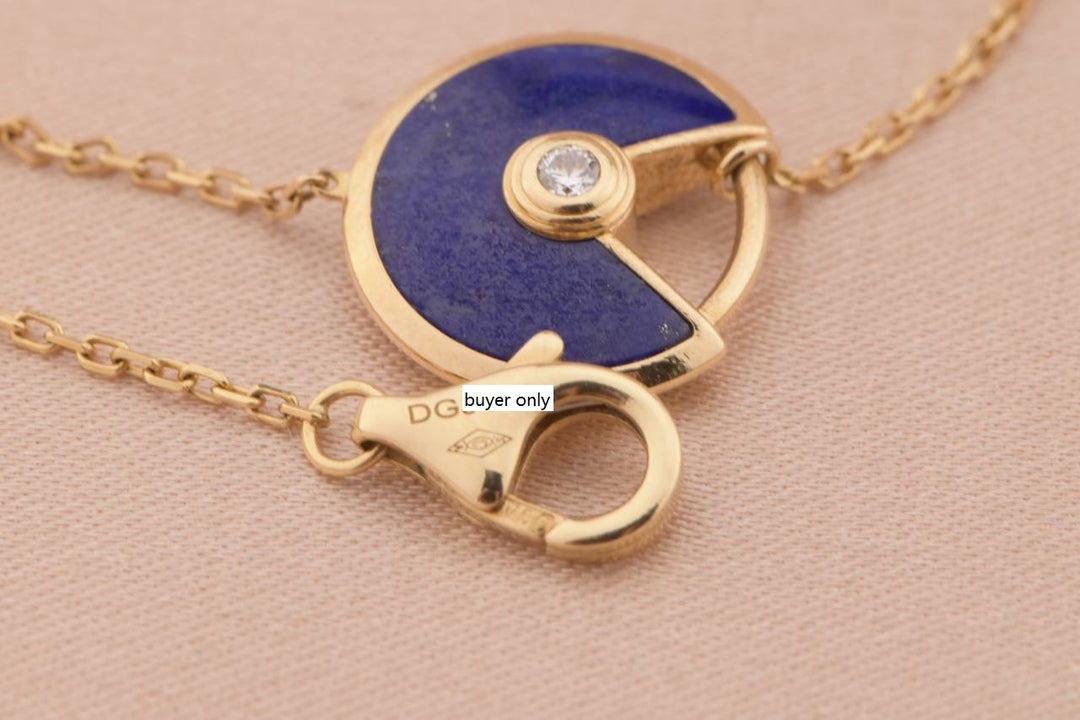 Cartier Amulette de Cartier 18K Yellow Gold Lapis Lazuli Bracelet