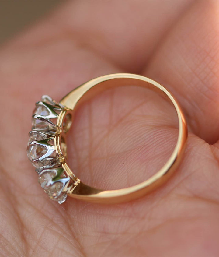 Three-Stone Diamond Engagement Ring - SOLD