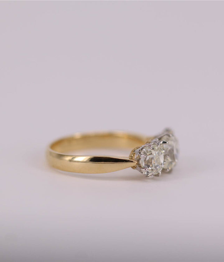 Three-Stone Diamond Engagement Ring - SOLD