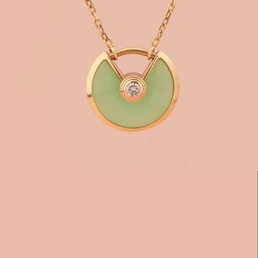 Cartier Amulette de Cartier with Green Chalcedony Pendant