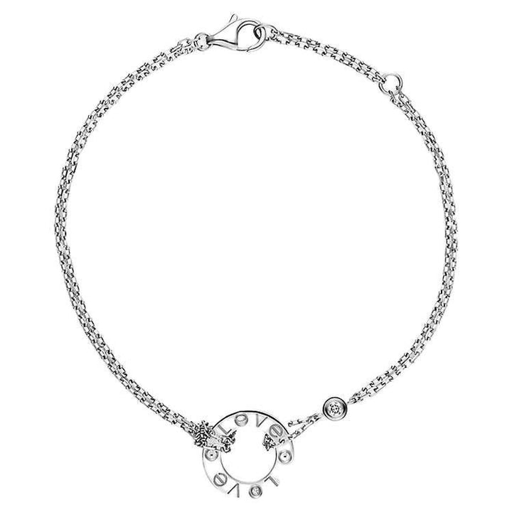 Cartier Love White Gold Diamond Bracelet