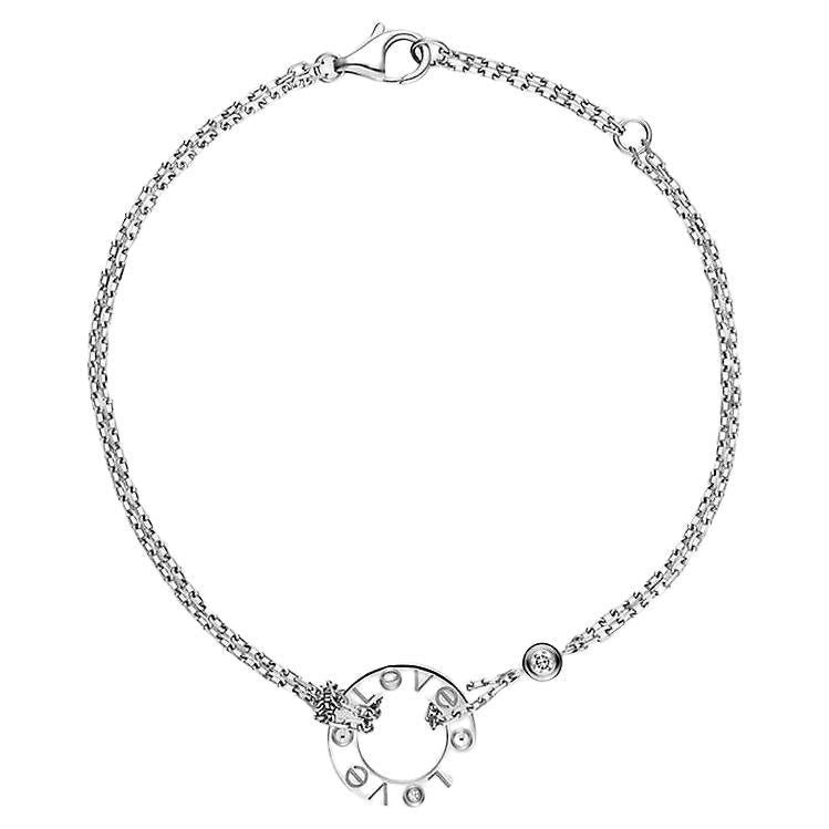 Cartier Love White Gold Diamond Bracelet