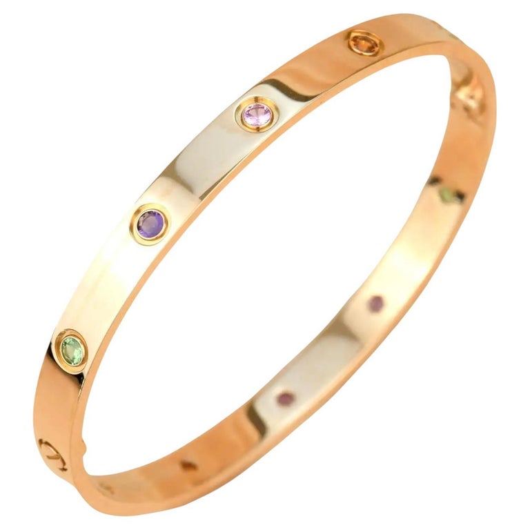 Cartier Love rainbow bracelet