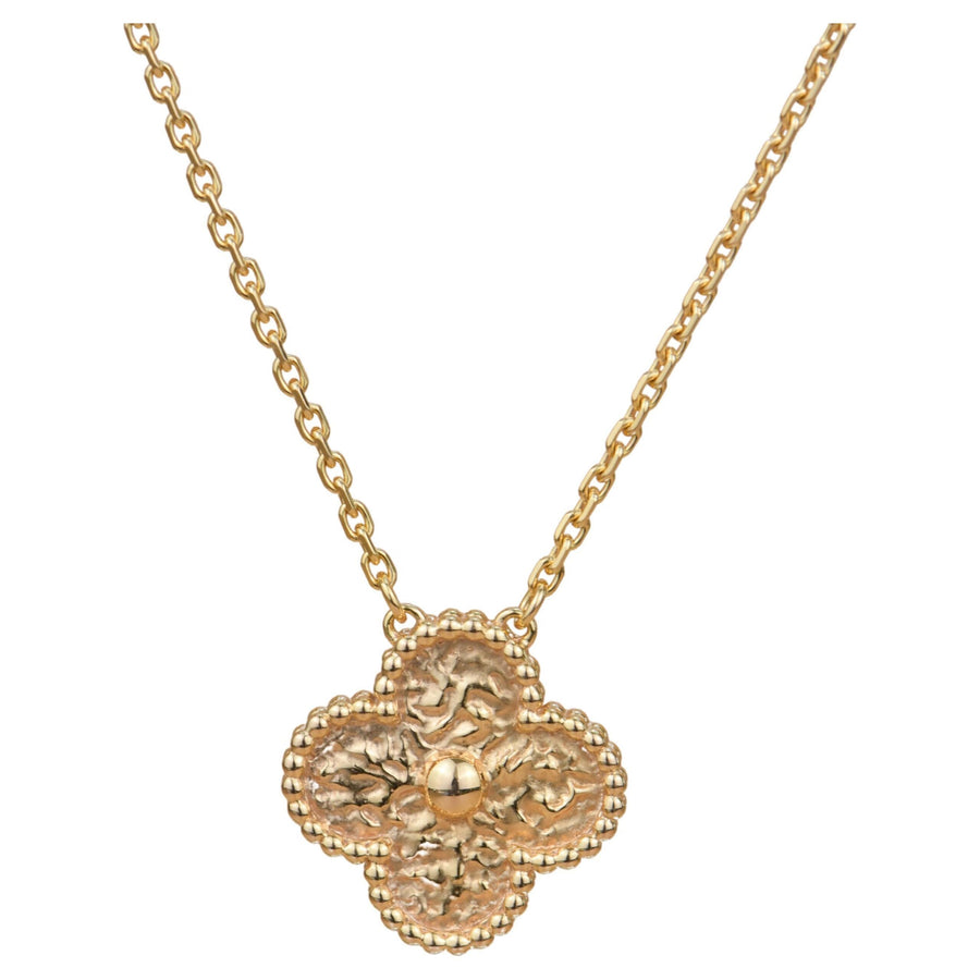 Van Cleef & Arpels Alhambra Yellow Gold Pendant Necklace