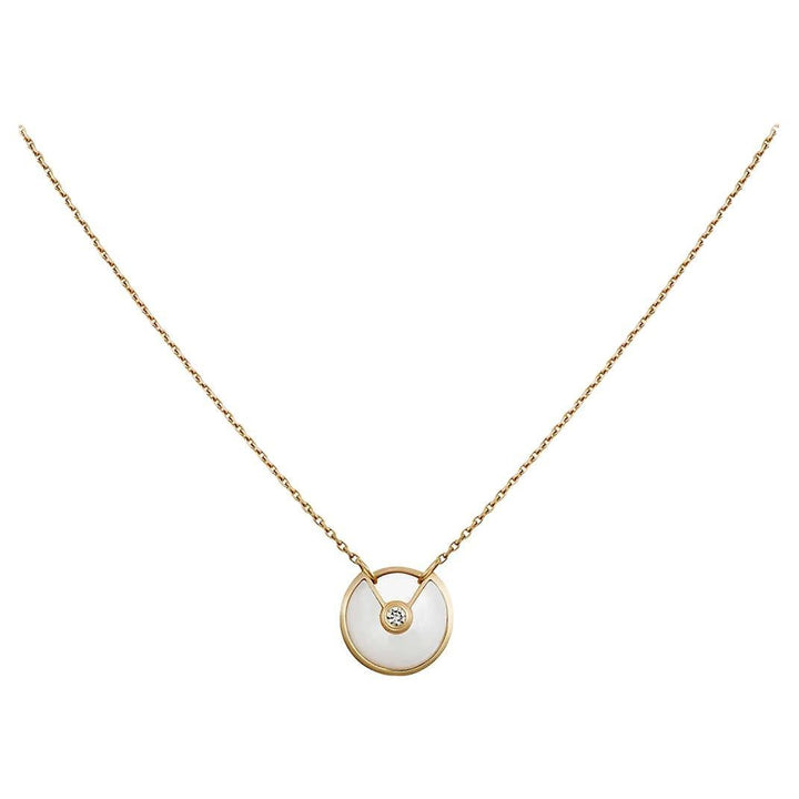 Cartier Amulette de Cartier 18K Yellow Gold Mother of Pearl Necklace