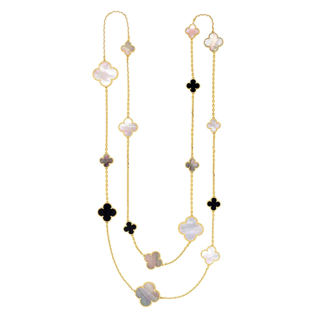 Van Cleef & Arpels Magic Alhambra 16 Motif Long Necklace