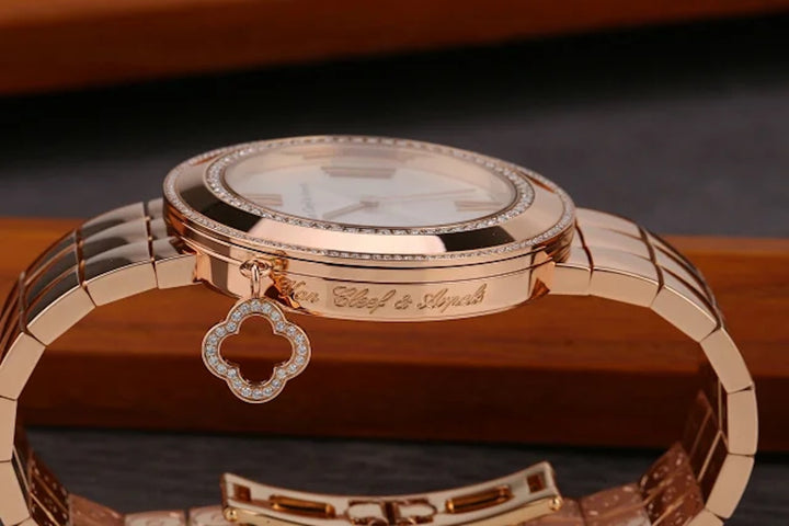 Van Cleef & Arpels Charms Rose Gold Diamond Quartz Watch VCARN5LF00