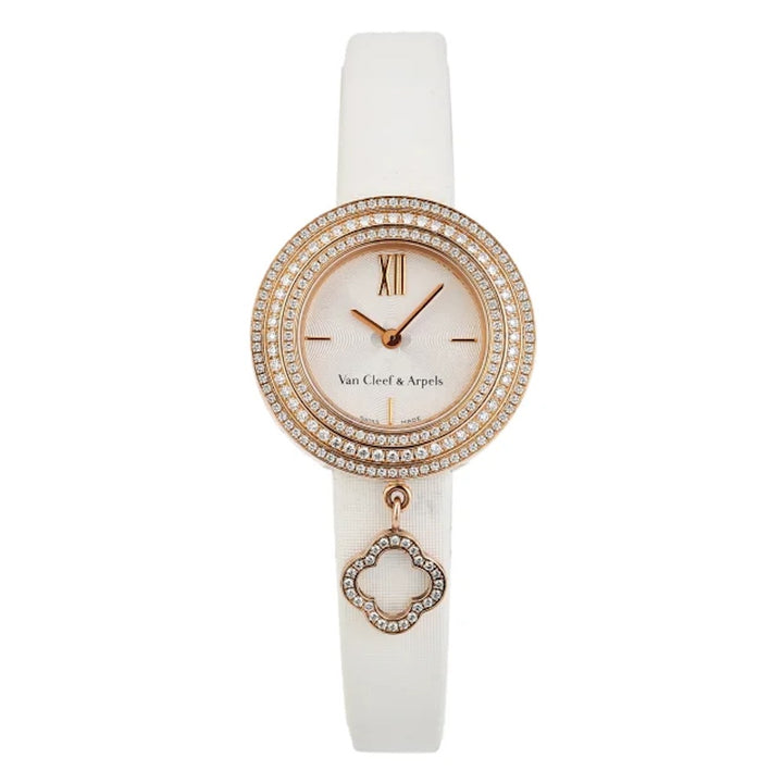 Van Cleef & Arpels Rose Gold Charm Diamond Watches VCARO29700