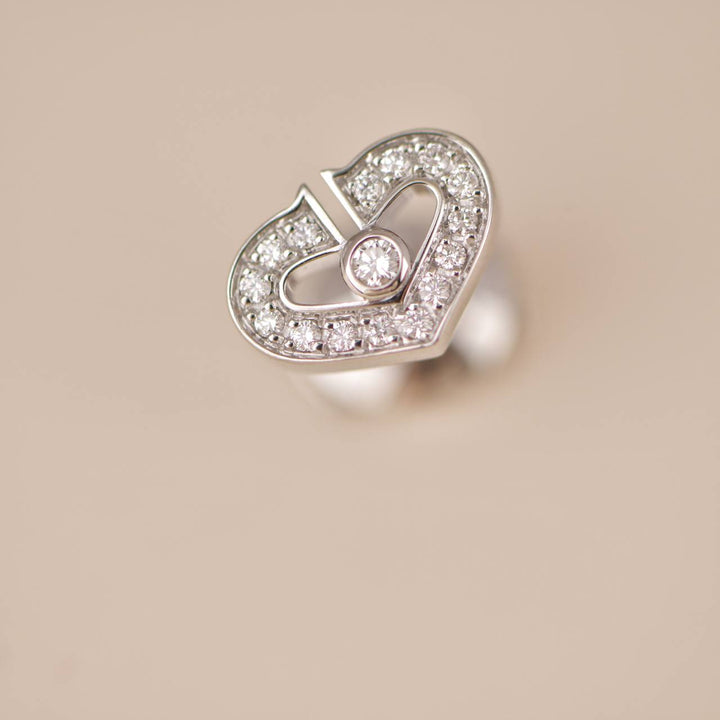 Cartier Diamond C Hearts de Cartier Earrings
