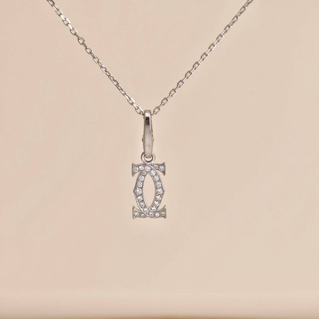 Cartier c diamond on sale necklace