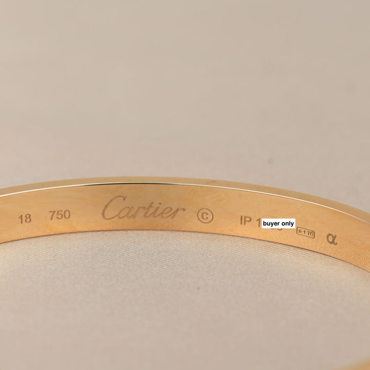 Cartier Love 18K Rose Gold Bracelet Size 18
