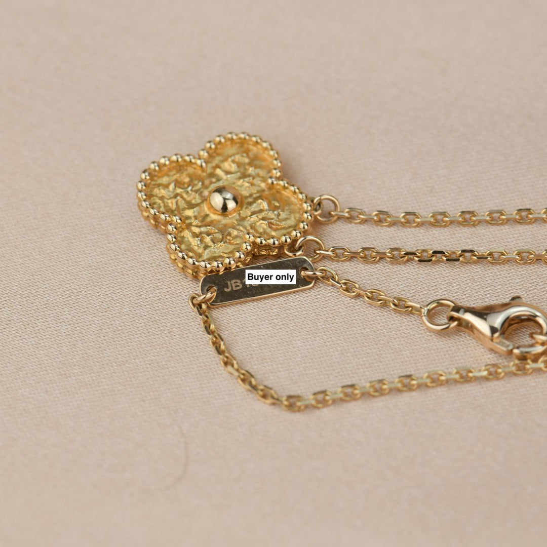 Van Cleef & Arpels Rose Gold Alhambra Pendant Necklace