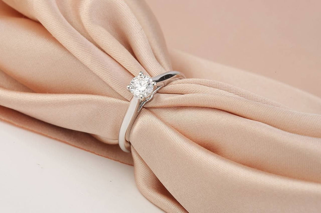 Cartier Solitaire 0.50 Carat Diamond Platinum Engagement Ring