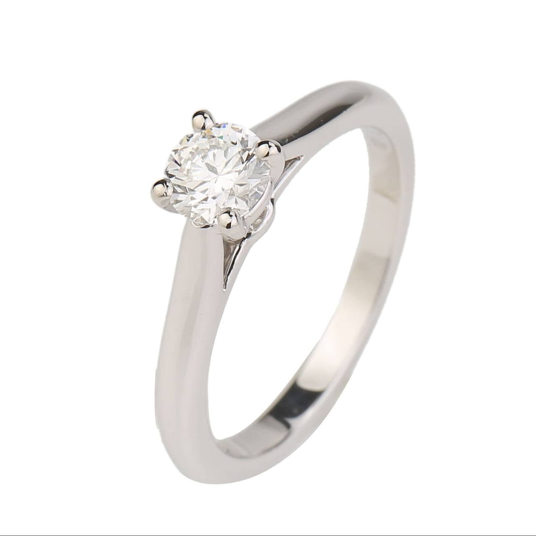 Cartier Solitaire 0.50 Carat Diamond Platinum Engagement Ring