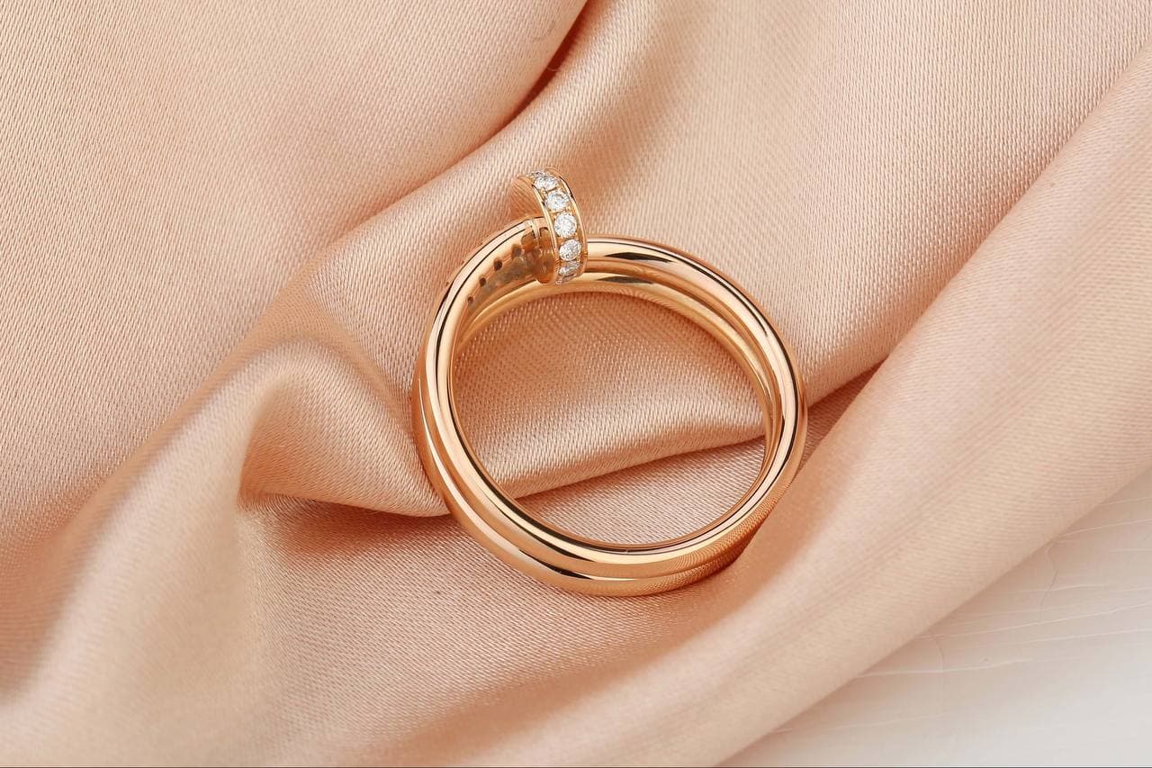 Cartier rose gold diamond on sale ring