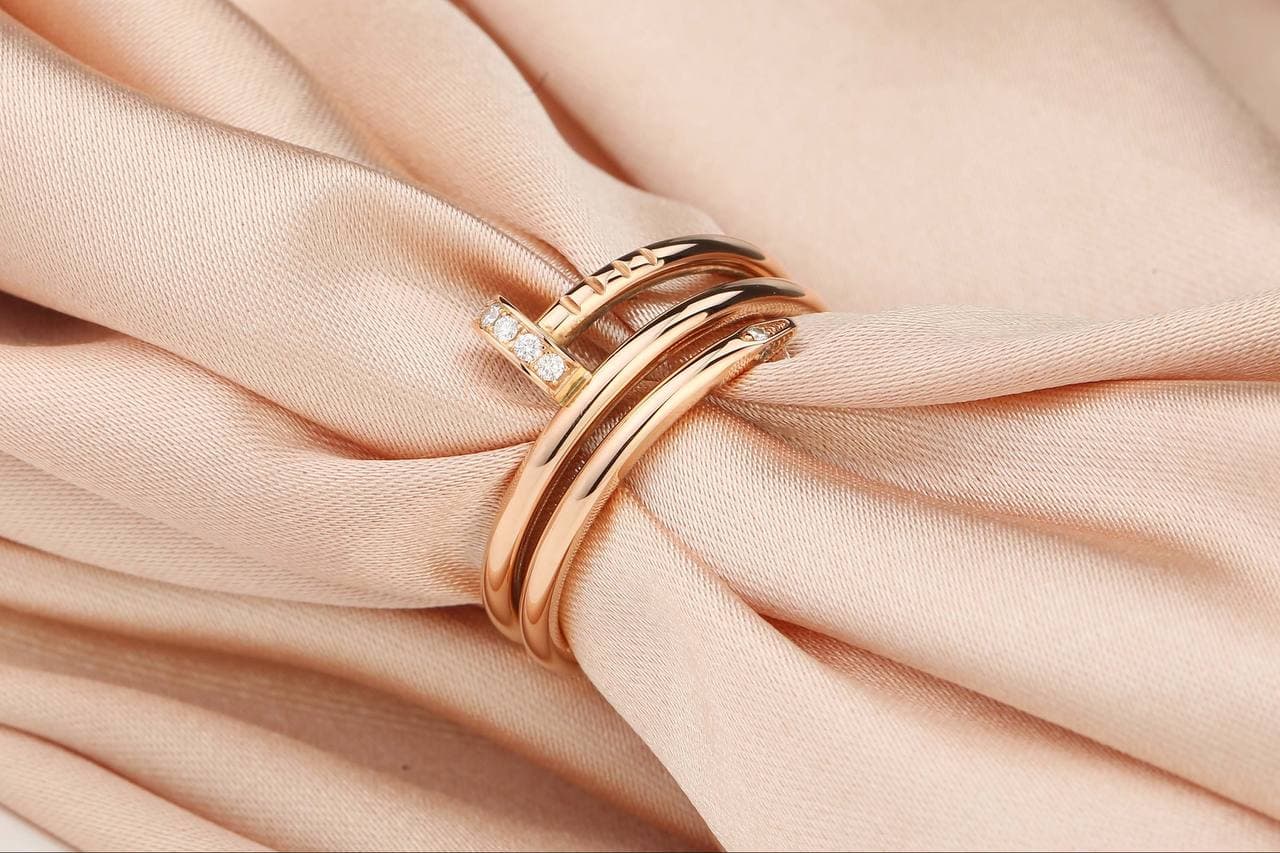 Cartier Juste un Clou Diamond Rose Gold Engagement Ring