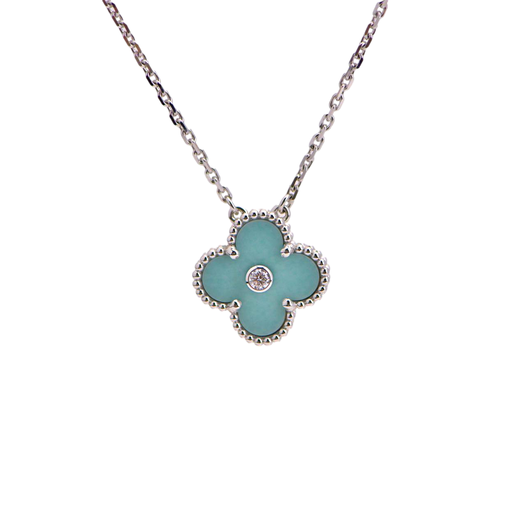 Van Cleef Arpels Vintage Alhambra 2022 Holiday Diamond Green